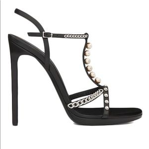 ✨SALE✨ Saint Laurent Jane Chain Pearl Sandal